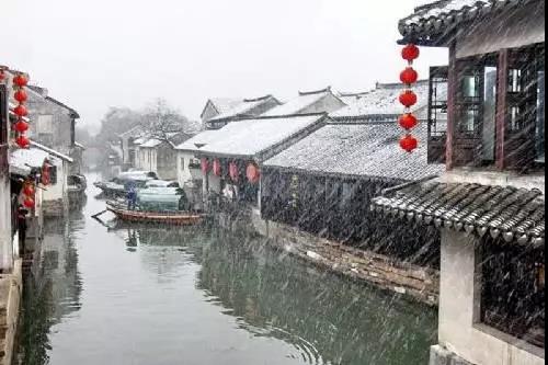 古镇雪景-感受一场雪花落地的宁静